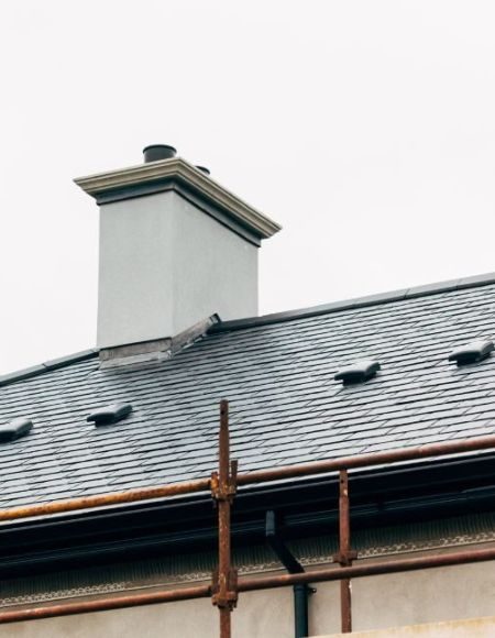 MVHR roof vents installed on a new build house