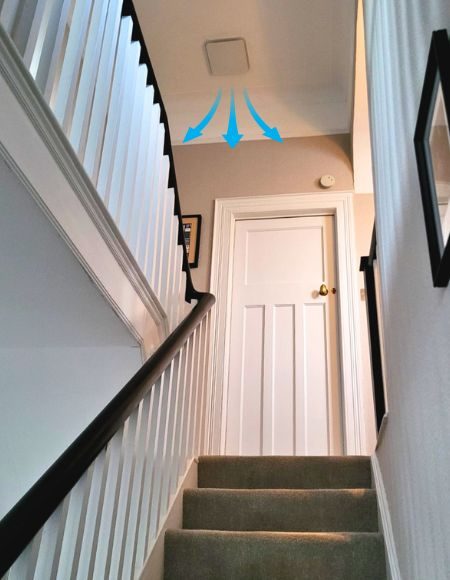 PIV ceiling valve in house