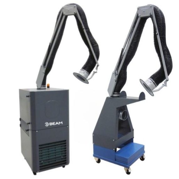 Beam portable weld fume extraction units