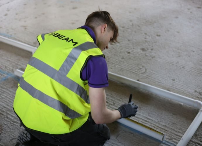Central vacuum installation by Beam engineer