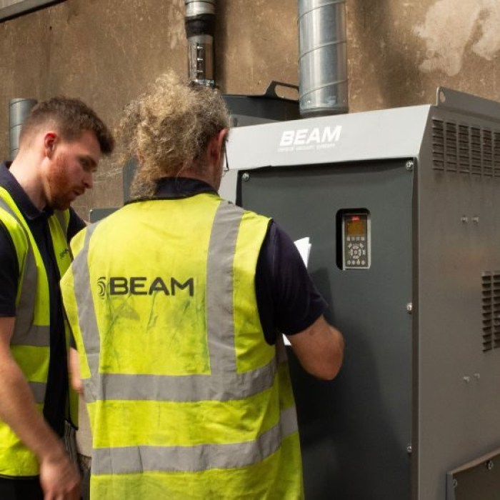 BEAM Engineers commissioning on torch extraction system at DMAC engineering