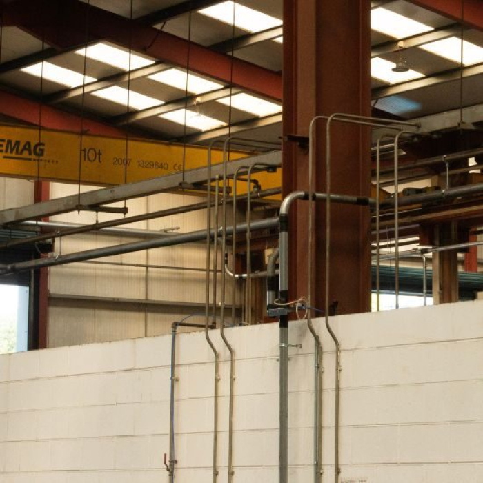 Ductwork at DMAC Engineering for BEAM on torch weld fume extraction system